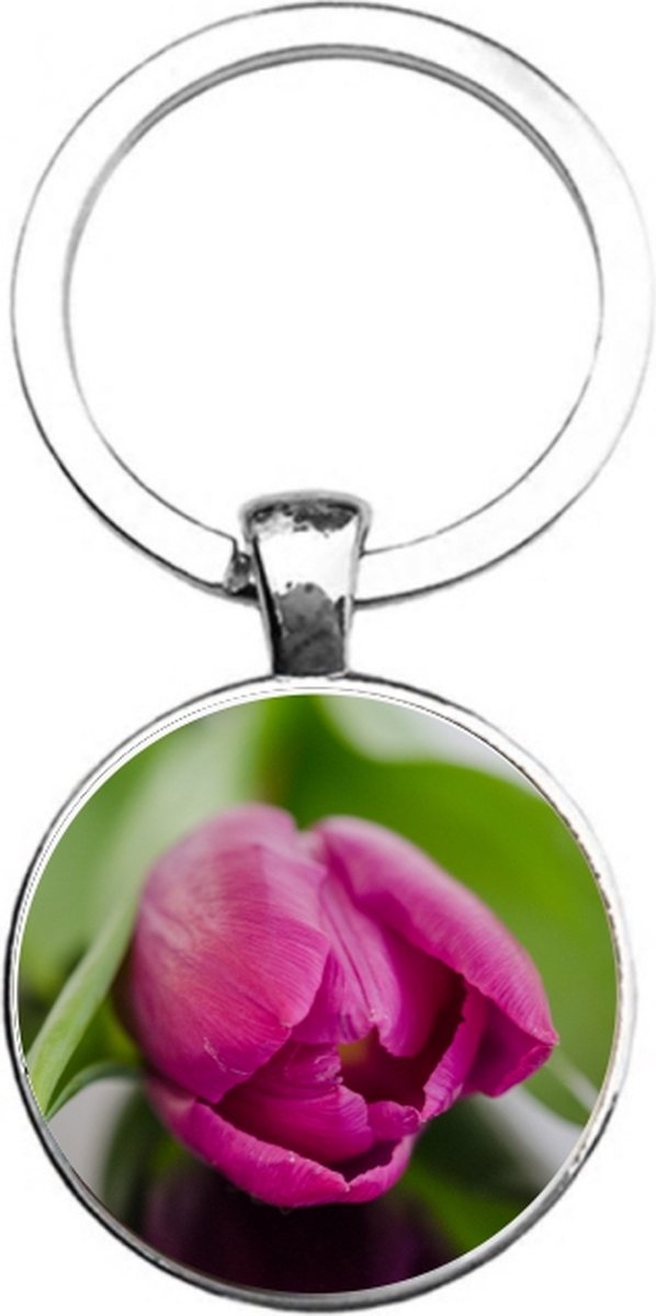 Sleutelhanger Glas - Tulp