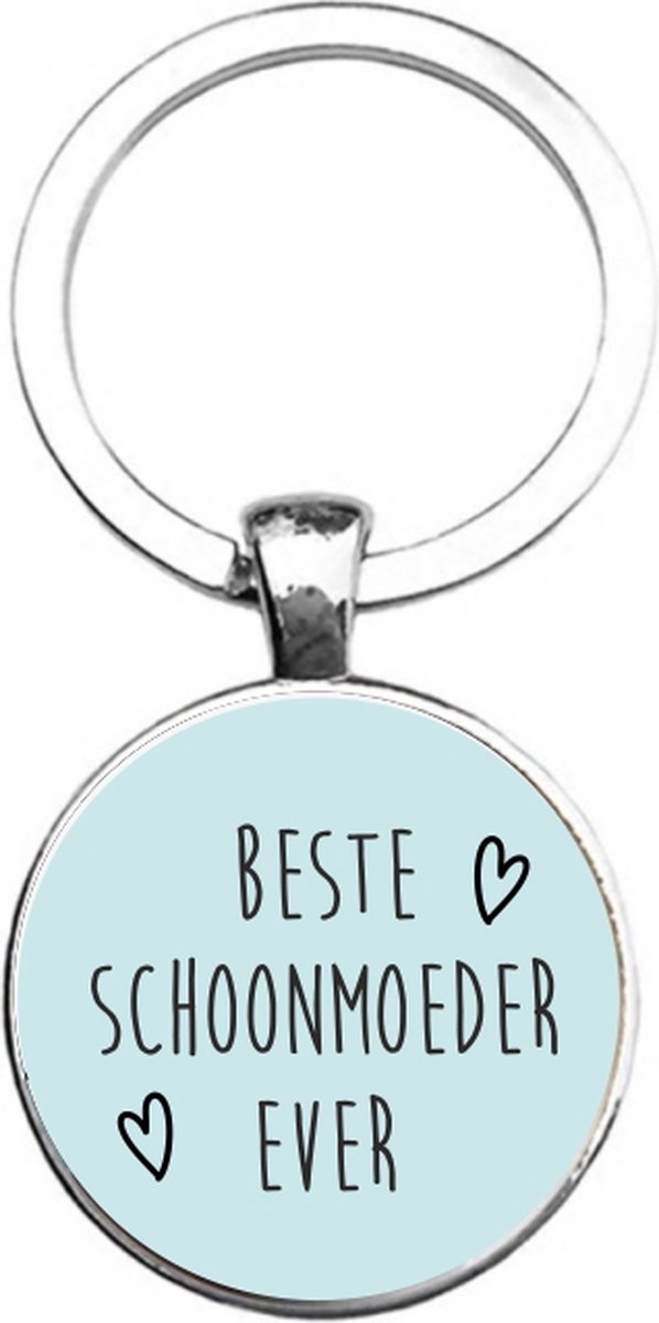 Sleutelhanger Glas - Beste Schoonmoeder Ever