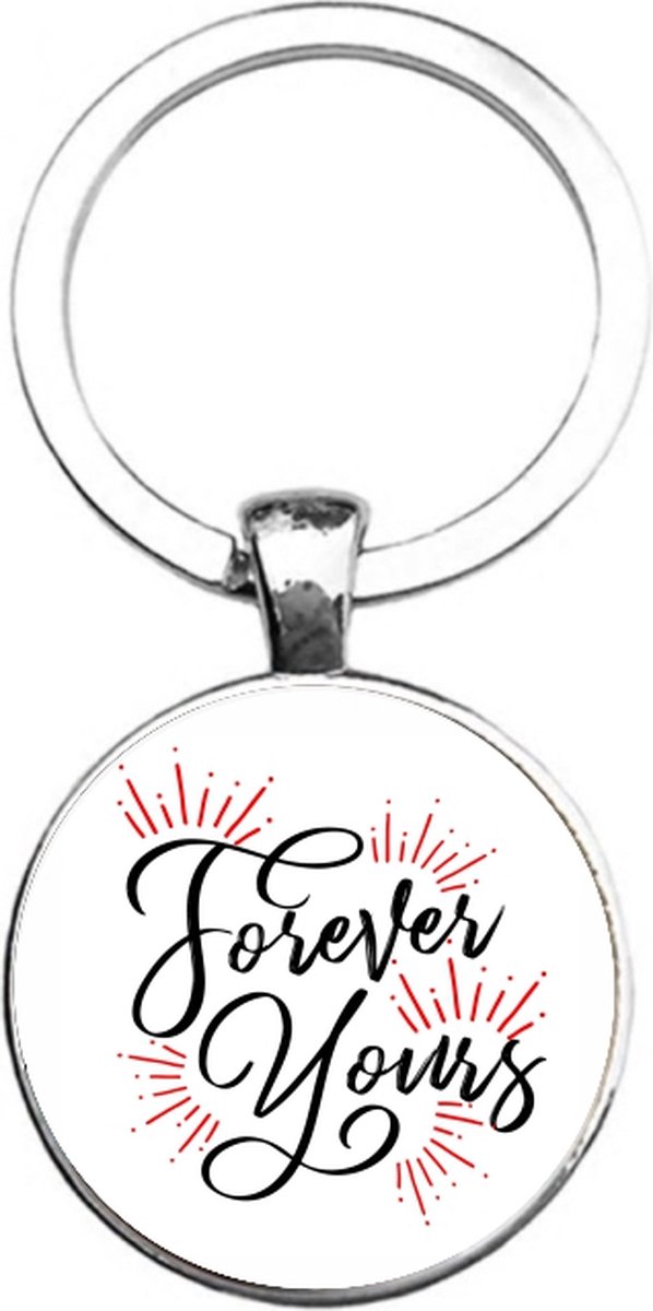 Sleutelhanger Glas - Forever Yours