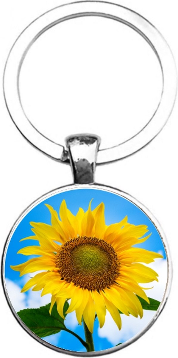 Sleutelhanger Glas - Zonnebloem