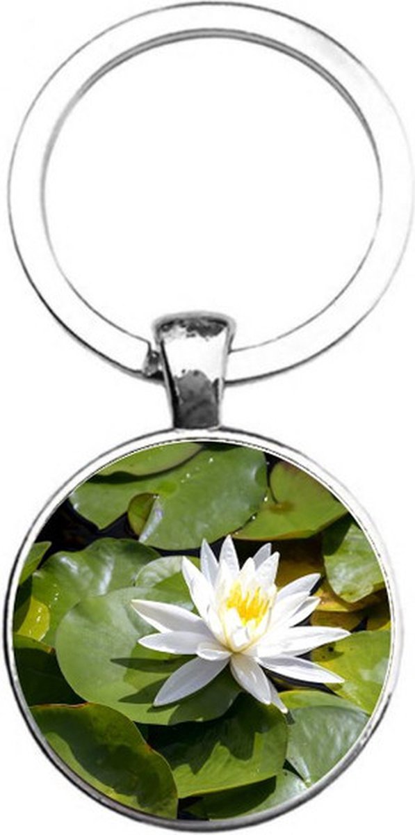 Sleutelhanger Glas - Lotus