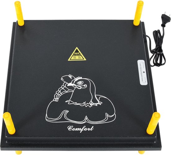 COMFORT' WARMTEPLAAT 40X40CM Temeratuurregelaar Kuiken 42w 220 240v
