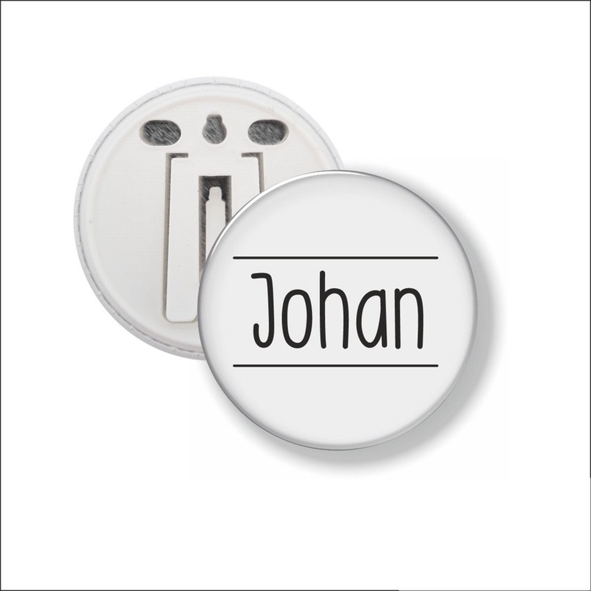 Button Met Clip 58 MM - Johan