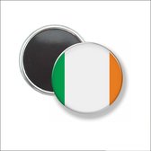 Button Met Magneet 58 MM - Vlag Ierland - NIET VOOR KLEDING