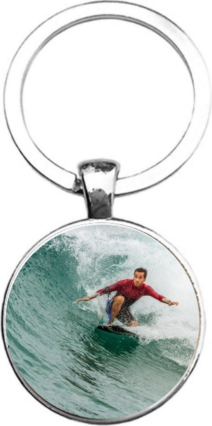 Sleutelhanger - Uitdeelcadeautjes - Twee zwanen in het water - Plastic