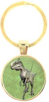Porte-clés en verre - Dinosaure