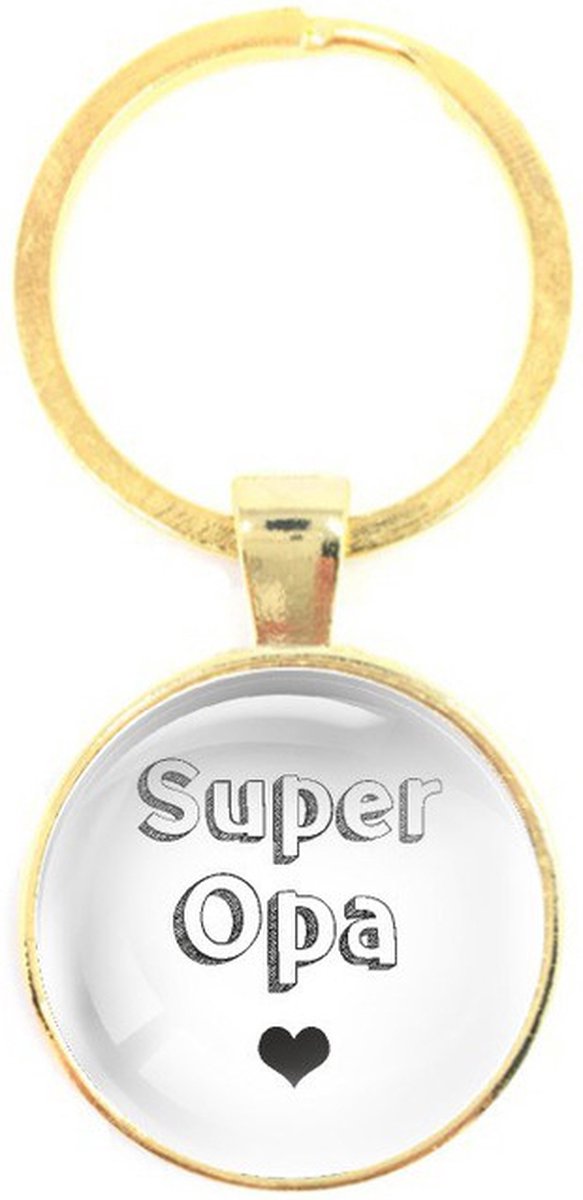 Sleutelhanger Glas - Super Opa