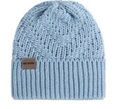 Knit Factory Sally Gebreide Muts Heren & Dames - Beanie hat - Celeste - Grofgebreid - Warme lichtblauwe Wintermuts - Unisex - One Size