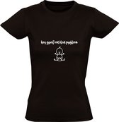 Hier groeit een klein probleem Dames t-shirt | Zwanger | Zwangerschap | Bekend maken | Aankondiging | Baby |  Shirt