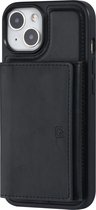 UNIQ Accessory Back Cover Wallet Case voor Apple iPhone 14 | Zwart | PU Leer | Bescherming