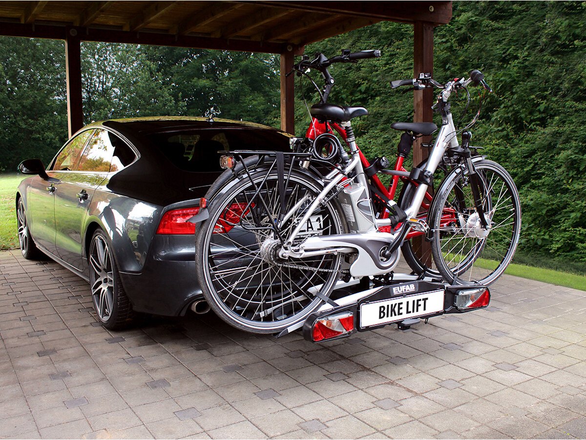 Eufab Bikelift fietsendrager - met elektrische aandrijving - opvouwbaar