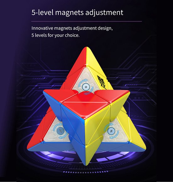 Thumbnail van een extra afbeelding van het spel moyu weilong pyraminx magnetic - STANDARD EDITION