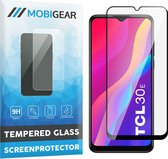 Mobigear - Screenprotector geschikt voor TCL 30E Glazen | Mobigear Premium Screenprotector - Case Friendly - Zwart