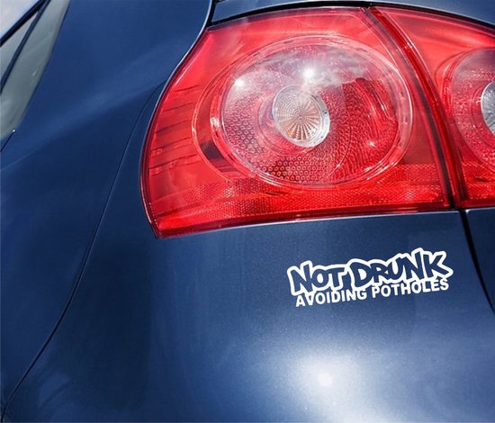 Dr No Poster 2x) I'm Not Drunk Just Avoiding Potholes Sticker Die