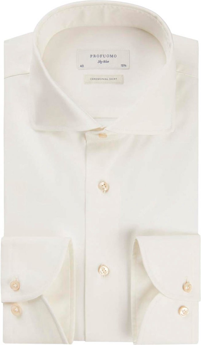 SINGLES DAY! Profuomo - Overhemd Off White - Heren - Maat 41 - Slim-fit |  bol.com