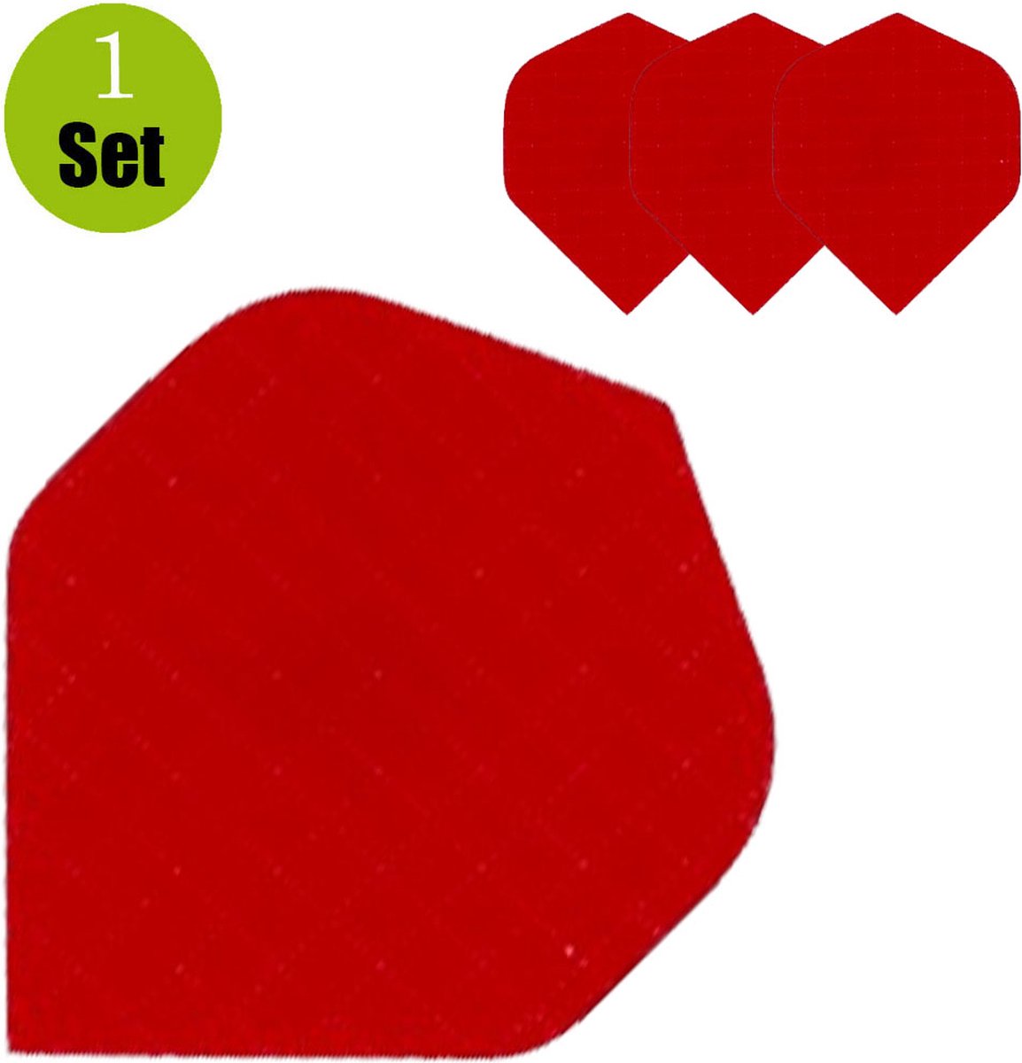 Linnen Dartflights - Rood