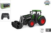 Kids Globe Farming RC Tractor 2.4GHZ met licht en frontlader groen 27 cm 510310