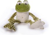 Pluche groene kikker knuffel 22 cm - Kikkers dieren knuffels - Speelgoed voor kinderen