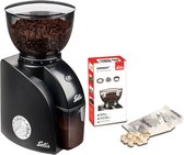 Solis Scala Zero Static 1662 Coffee Grinder - Koffiemolen Elektrisch - Koffiemaler met 24 Maalinstellingen - Antistatisch - Inclusief Grindz Reiniging