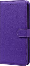 Hoesje geschikt voor Samsung Galaxy S22 - Bookcase - Koord - Pasjeshouder - Portemonnee - Camerabescherming - Kunstleer - Paars