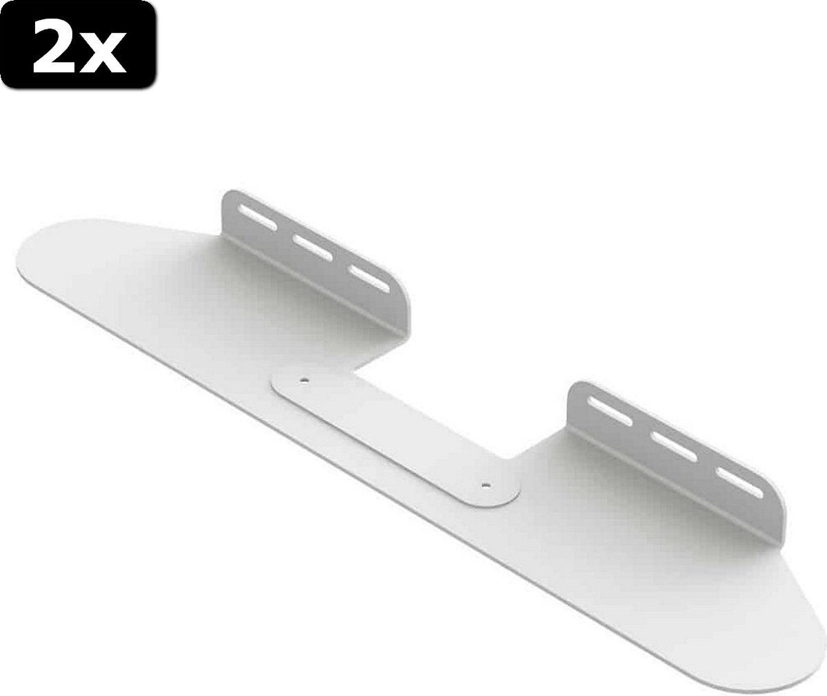 2x Flexson FLXBFWM1011 Sonos Beam Beugel Wit