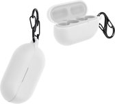 kwmobile cover voor oordopjes case - geschikt voor ambie Sound Earcuffs AM-TW01 - Trendy beschermhoes draadloze oordopjes in wit