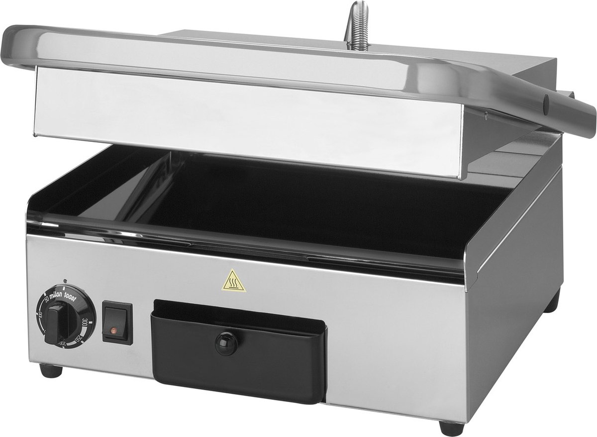 MilanToast Contactgrill Keramisch Glad/Glad 420094 - Horeca & Professioneel