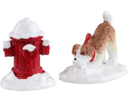 Lemax - Snow Hydrant, Set Of 2 - Kersthuisjes & Kerstdorpen