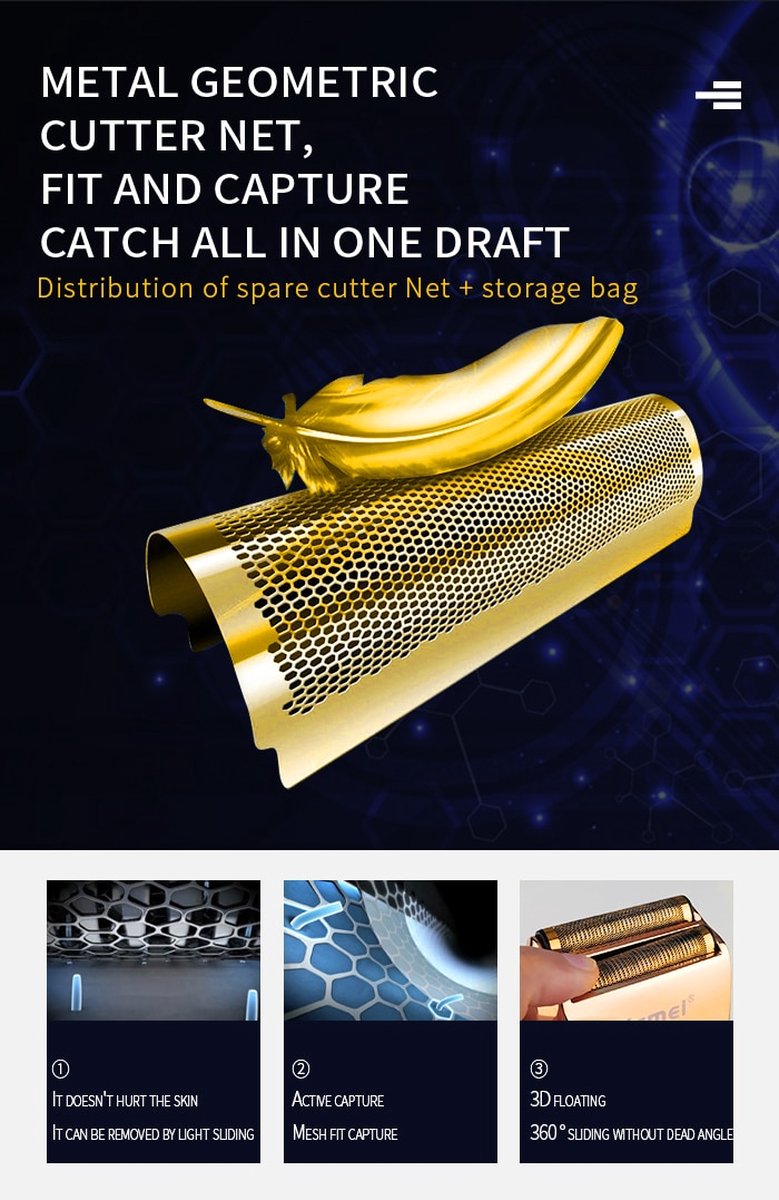 Kemei 2028 Shaver Scheerapparaat -Kemei Shaver - afbeelding 3