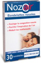 Nozoair - Bandelettes nasales x30 - Petit/moyen nez