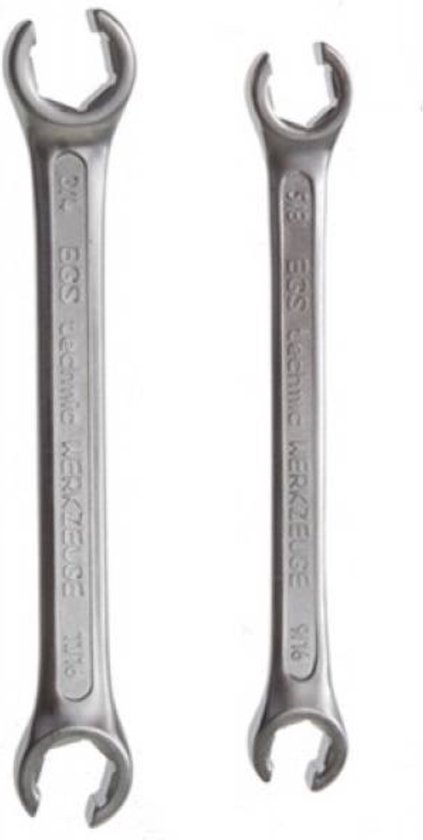 Benson Remleidingsleutel set - 2-delig - 6-kantige open ringsleutels
