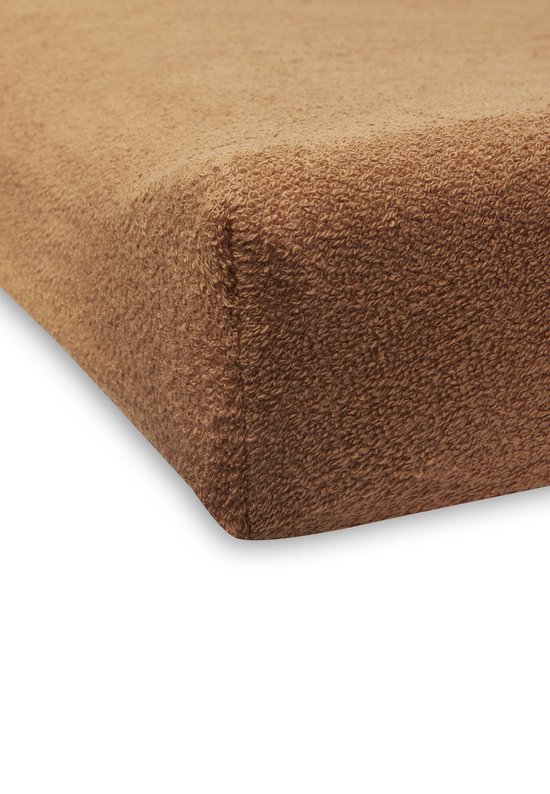 Jollein Aankleedkussenhoes Badstof 50x70cm Caramel/Biscuit (2pack) — afbeelding 4