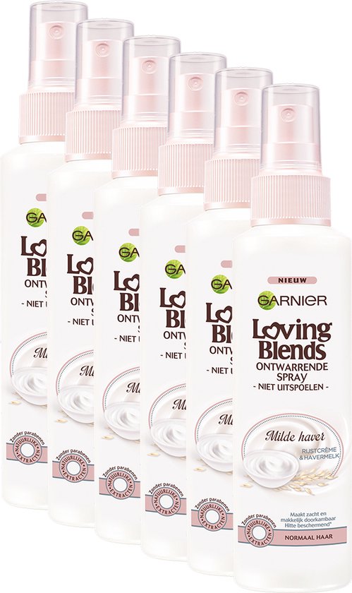 Garnier Ultra Doux Loving Blends - Milde Haver - Voordeelverpakking 6 x 150ml - Ontwarrende Spray