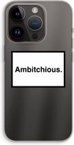 Case Company® - Hoesje geschikt voor iPhone 14 Pro hoesje - Ambitchious - Soft Cover Telefoonhoesje - Bescherming aan alle Kanten en Schermrand