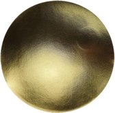 Placemat ESMERALDA - Goud / Metallic - Ø38 cm - Set van 2 - Rond