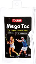 Tourna Mega Tac Overgrip 10 St. Zwart - Grip - Multi