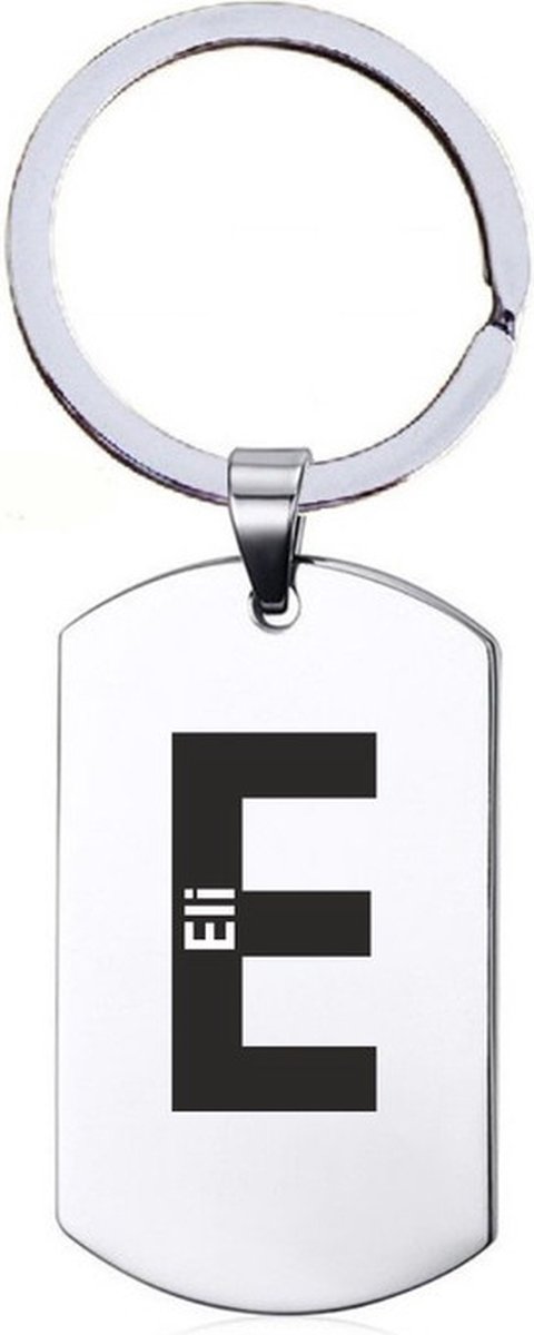 Naamkado - Eli - RVS Sleutelhanger