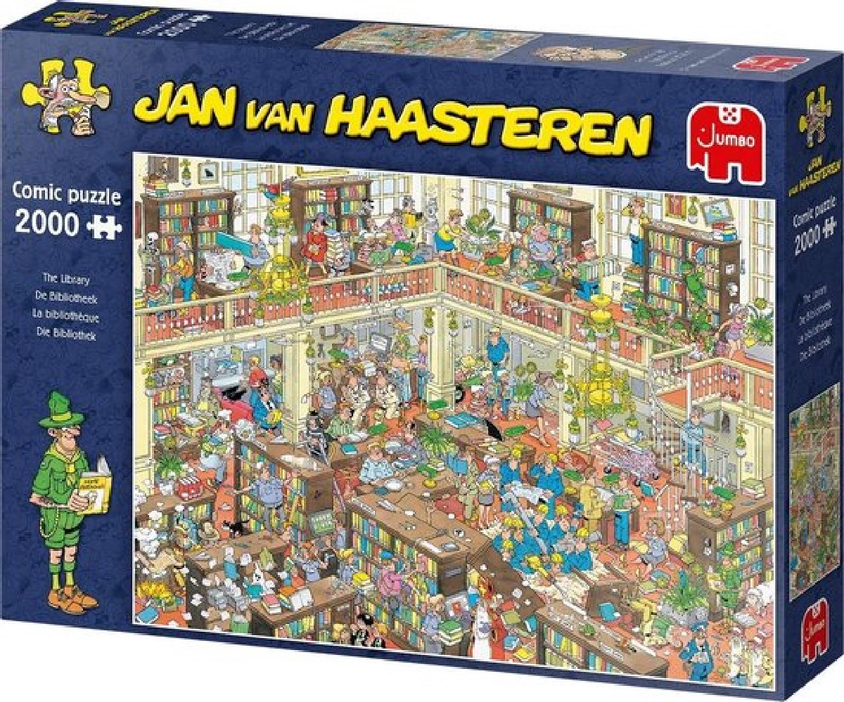 Jan van Haasteren De Bibliotheek puzzel - 2000 stukjes | bol.com