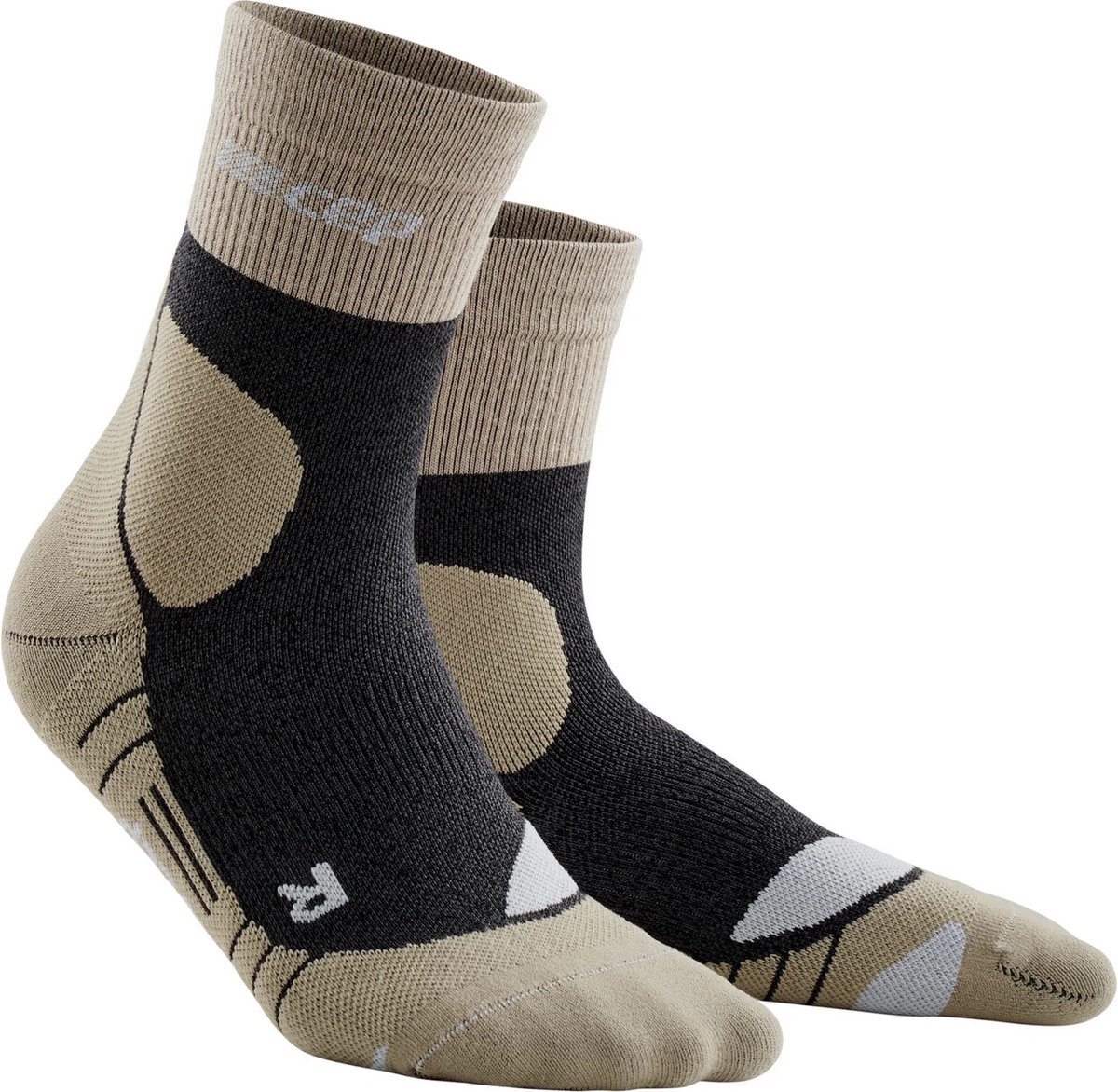 CEP Hiking Merino Mid-Cut Compressie – Dames 40-43 Beige