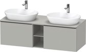 Duravit D-Neo wastafelonderkast 140x45.9x55cm 2 lades Betongrijs Mat