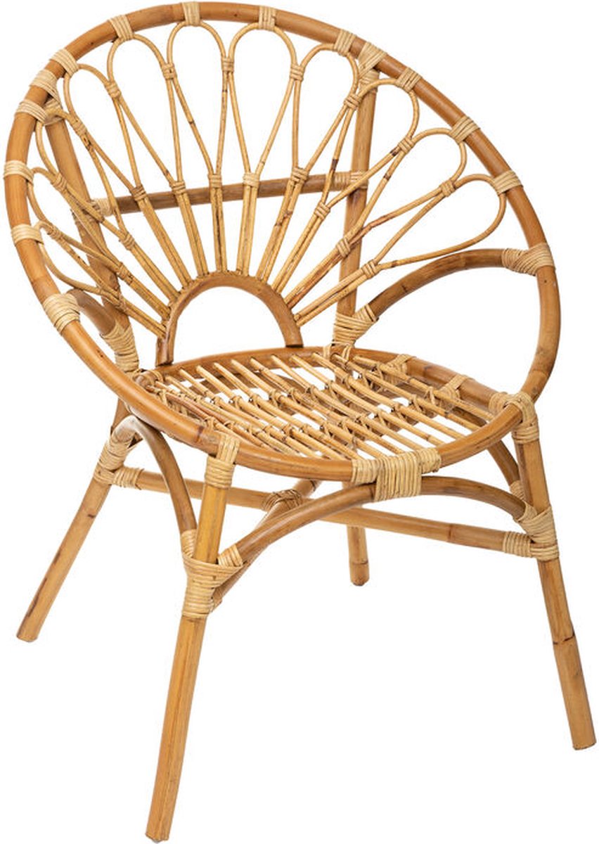 Leunstoel rotan 68 x 61 x 845 cm natuurlijk