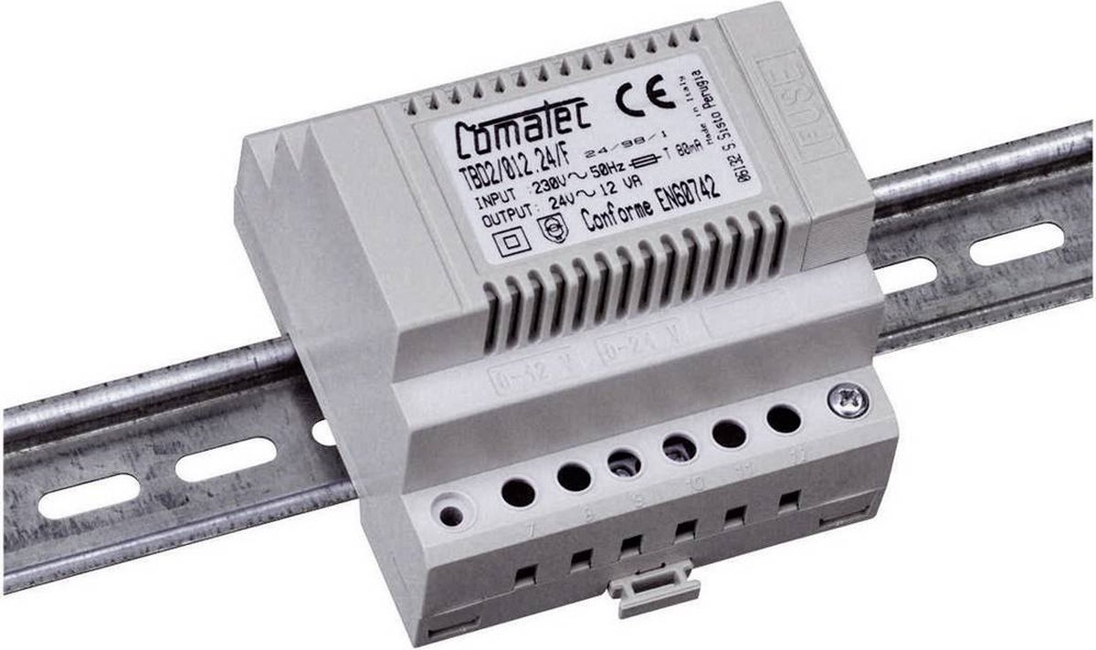 Comatec Transformateur pour rails DIN TBD2 063 24 F8 63 VA 24 Vac