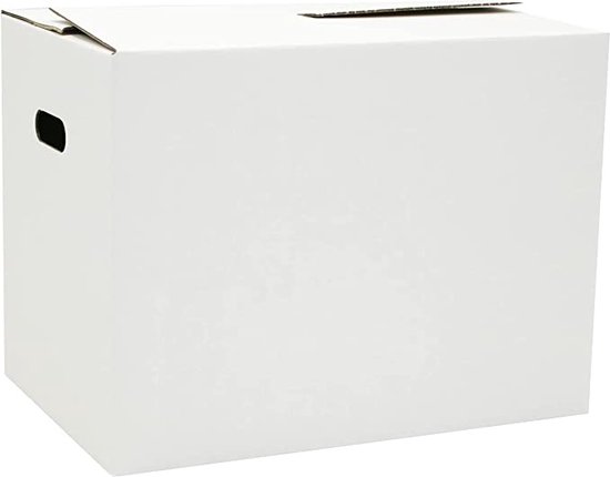 Specipack® Verhuisdoos Premium - Blanco - 48 x 32 x 36 cm - 10 stuks - Autolock bodem