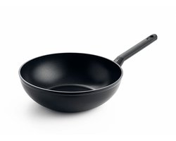 BK Easy Basic Keramische Antiaanbaklaag Wokpan zonder deksel Ø30cm - 4.2L - PFAS-vrij - inductie wokpan - ovenbestendig tot 160 graden - Vaatwasserbestendig - Zonder deksel - Koudgrepen - Zwart BK Easy Basic Keramische Antiaanbaklaag Wokpan zonder deksel Ø30cm - 4.2L - PFAS-vrij - inductie wokpan - ovenbestendig tot 160 graden - Vaatwasserbestendig - Zonder deksel - Koudgrepen - Zwart