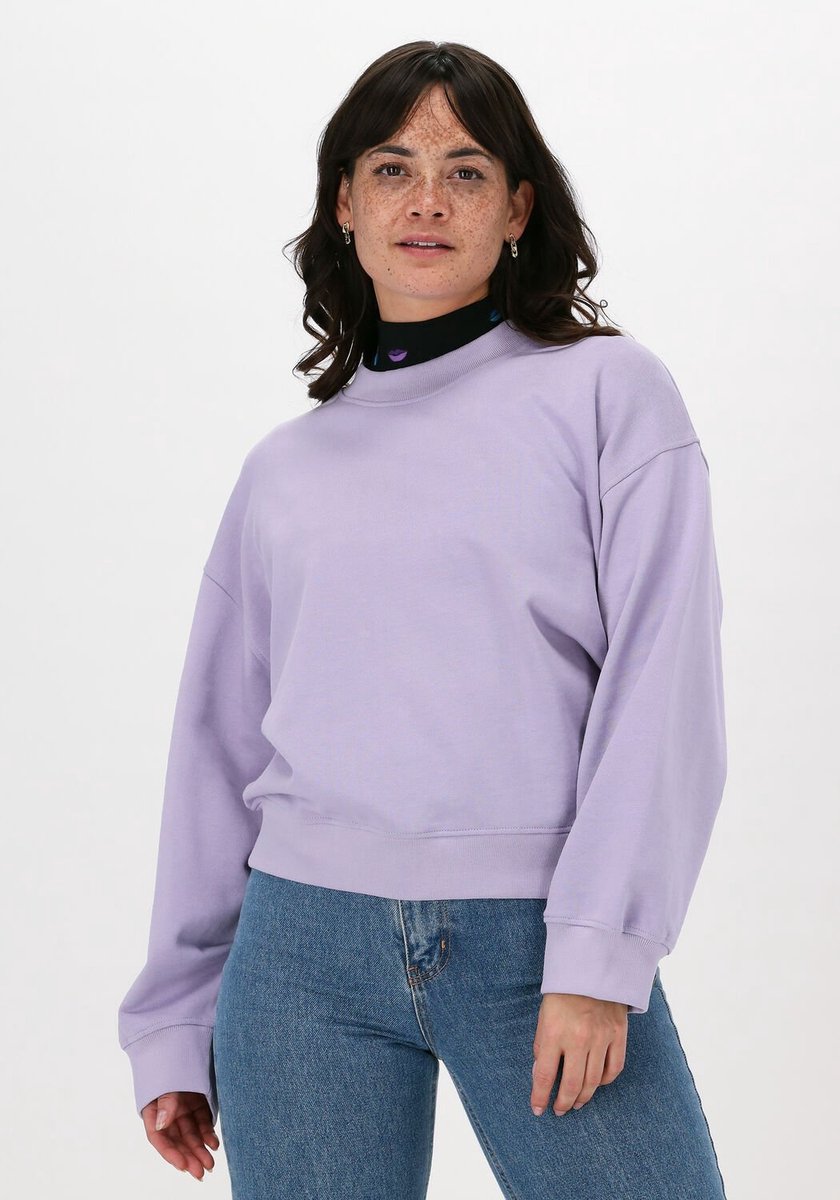 Xavah Sweater Top Truien & Vesten Dames - Sweater - Hoodie - Vest- Lila - Maat S