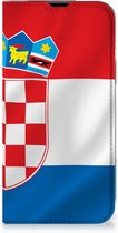 Leuk Hoesje Geschikt voor iPhone 14 Smart Cover Kroatische Vlag