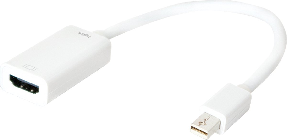 LogiLink kabeladapters/verloopstukjes Mini DisplayPort 1.2 to HDMI Adapter (Active Type)