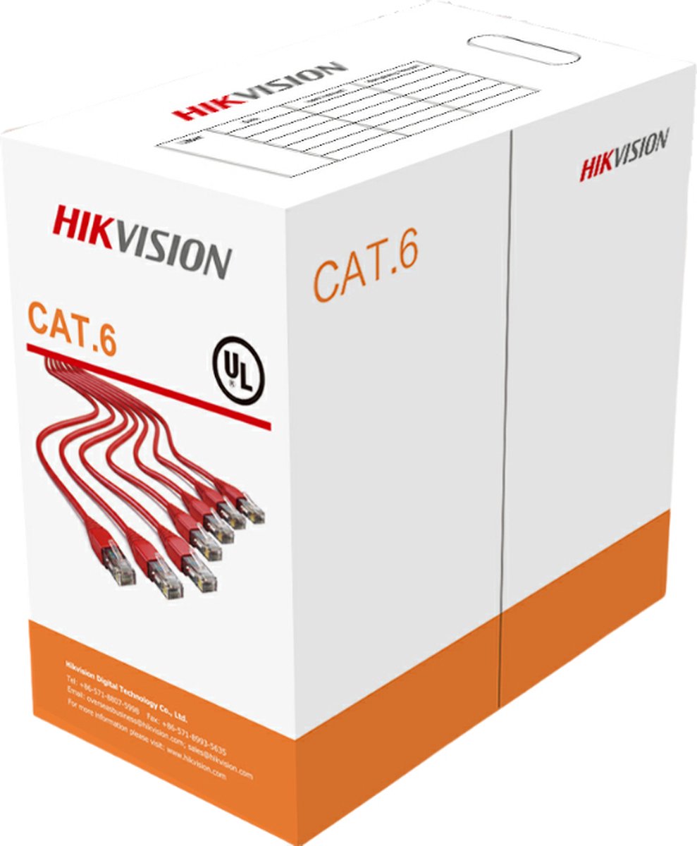 Hikvision Digital Technology DS-1LN6-UU netwerkkabel 305 m Cat6 U/UTP (UTP)