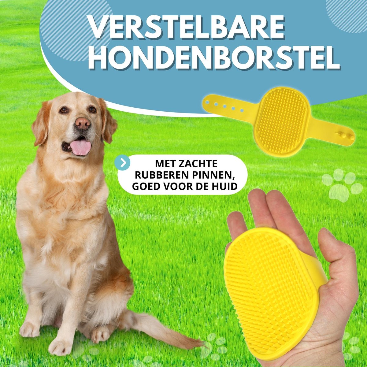 Lendo Online - Hondenzwembad Ø80x20cm - Bad voor honden - Hondenbad - Dierenzwembad - Opzetzwembad - inklapbaar - PVC - Blauw- Inclusief Hondenborstel Kam thumbnail 5