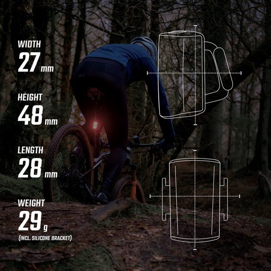 Sigma BUSTER RL 80 Flash USB Fiets Achterlicht - 80 Lumen - Oplaadbaar van Sigma — afbeelding 4
